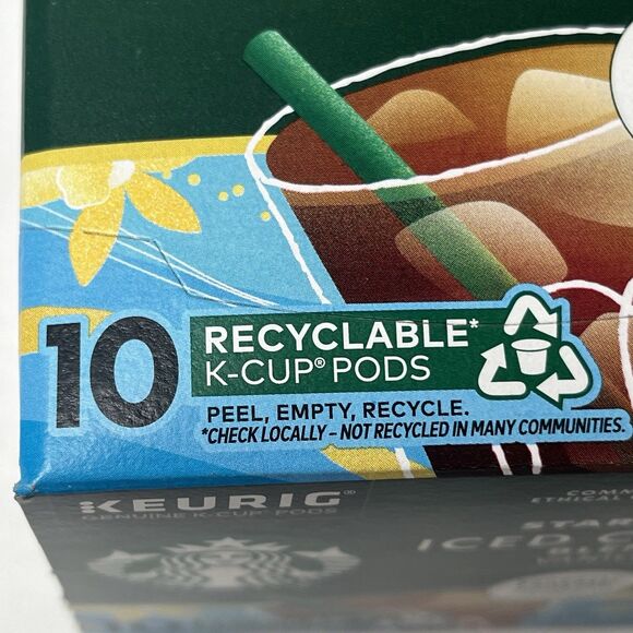 Starbucks Vanilla Iced Coffee Blend K Cup Keurig 10 ct Lot Of 8 Best By 6/2025 - Picture 3 of 5